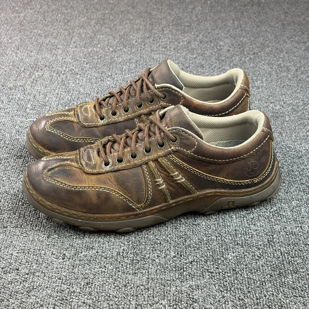 Dr Martens Doc Kurt Brown Leather Casual Driving Oxford Shoes Vtg Men's UK8/ US9